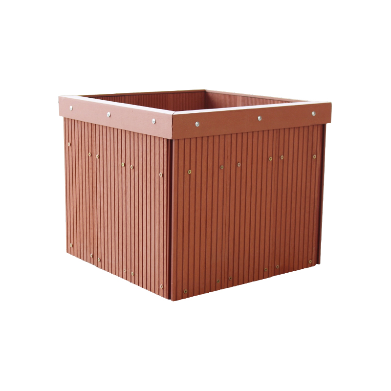 Vaso da fiori da giardino per esterni in cartone WPC