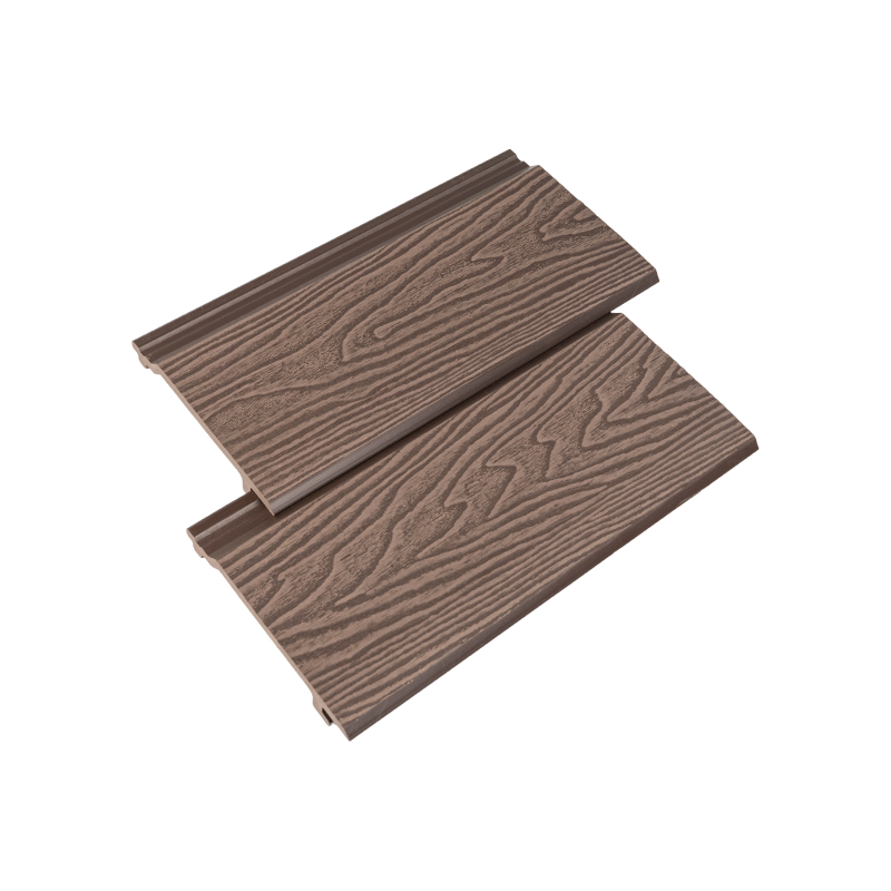 Pannello da parete per esterni con rivestimento in rilievo 3D per decking WPC